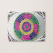 Traditioneller Holzplatten-Strudel Puzzle (Horizontal)