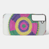 Traditioneller Holzplatten-Strudel Samsung Galaxy Hülle (Rückseite (Horizontal))