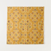 Traditioneller indischer Damast, nahtloses Muster. Wandteppich (Vorderseite)