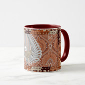 Traditioneller indischer Pfau Tasse (VorderseiteRechts)
