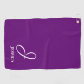 Traditioneller Individuelle Name + Golfhandtuch (Horizontal)