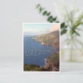 Traditioneller irischer Segen, irische Küste Postkarte (Stehend Vorderseite)