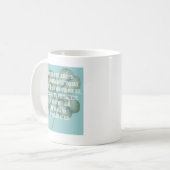 Traditioneller irischer Segen mit Vier-Blatt-Klee- Kaffeetasse (Vorderseite Links)