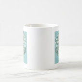 Traditioneller irischer Segen mit Vier-Blatt-Klee- Kaffeetasse (Mittel)