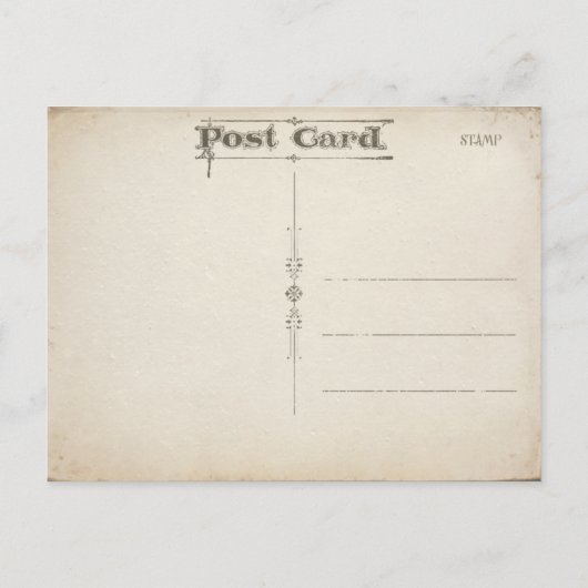 Traditioneller irischer Segen Postkarte (Rückseite)