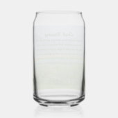 Traditioneller Irish Blessing Valley Regenbogen Dosenglas (Rückseite)