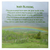 Traditioneller Irish Blessing Valley Regenbogen Fliese (Vorderseite)
