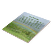 Traditioneller Irish Blessing Valley Regenbogen Fliese (Seite)