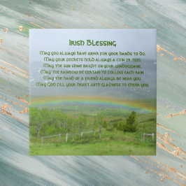 Traditioneller Irish Blessing Valley Regenbogen Fliese