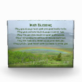 Traditioneller Irish Blessing Valley Regenbogen Fotoblock (Vorderseite)