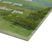 Traditioneller Irish Blessing Valley Regenbogen Schneidebrett (Ecke)