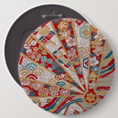 Traditioneller japanischer Gewebeentwurf Button (Vorne & Hinten)