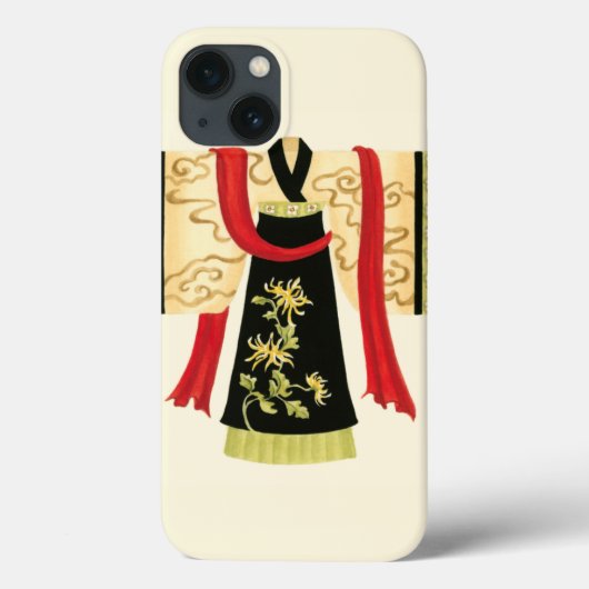 Traditioneller japanischer Kimono mit Blumendruck Case-Mate iPhone Hülle (Rückseite)