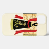 Traditioneller japanischer Kimono mit Blumendruck Case-Mate iPhone Hülle (Rückseite (Horizontal))