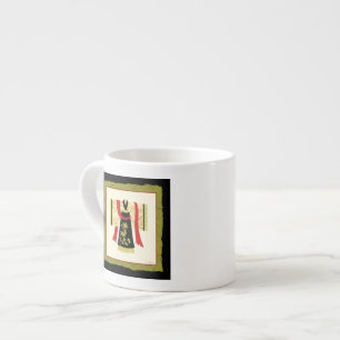 Traditioneller japanischer Kimono mit Blumendruck Espressotasse