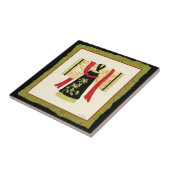 Traditioneller japanischer Kimono mit Blumendruck Fliese (Seite)