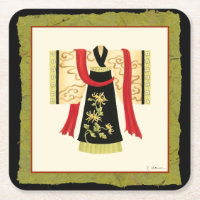 Traditioneller japanischer Kimono mit Blumendruck