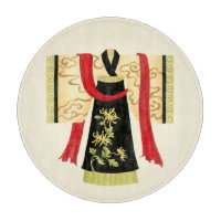 Traditioneller japanischer Kimono mit Blumendruck