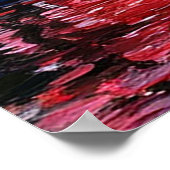 Traditioneller japanischer Tempel mit Kirschblüten Poster (Ecke)