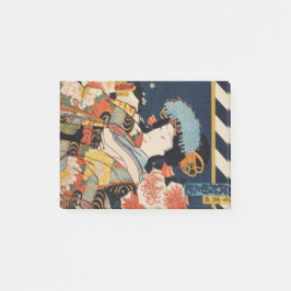 Traditioneller japanischer Toyohara Kunichika-Adel Post-it Klebezettel