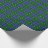 Traditioneller Johnstontartan-kariertes Geschenkpapier (Ecke)