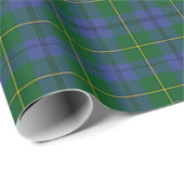 Traditioneller Johnstontartan-kariertes Geschenkpapier (Rolleneckpunkt)
