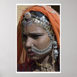 Traditioneller Juwelier von Rajashtan Poster