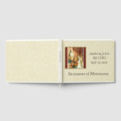 Traditioneller katholischer Brautgarten Gästebuch (Voll)