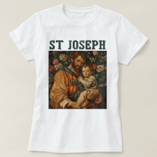 Traditioneller katholischer Heiliger Joseph und Ba T-Shirt