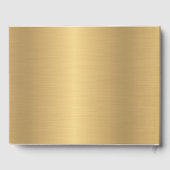 Traditioneller Katholischer Hochzeitgoldenschimmer Gästebuch (Rückseite)