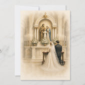 Traditioneller katholischer Hochzeitsschrein Braut (Vorderseite)