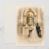 Traditioneller katholischer Hochzeitsschrein Braut (Vorne/Hinten)
