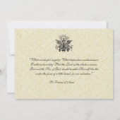 Traditioneller katholischer Jesus Erste Kommunion Einladung (Rückseite)