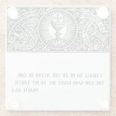 Traditioneller, katholischer religiöser Gebet Prie Glasuntersetzer (Rückseite)