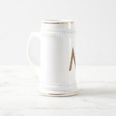 traditioneller Keramik-Bierkrug Bierglas (Vorderseite Links)
