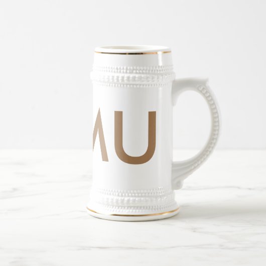 traditioneller Keramik-Bierkrug Bierglas (Rechts)