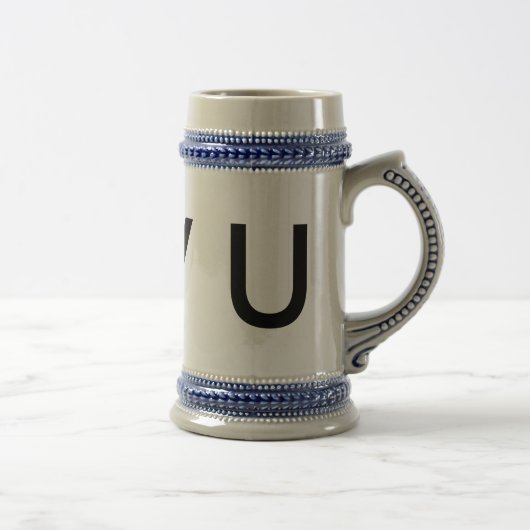 traditioneller Keramik-Bierkrug Bierglas (Rechts)