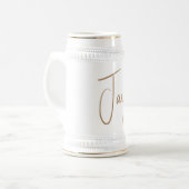 traditioneller Keramik-Bierkrug Bierglas (Vorderseite Links)