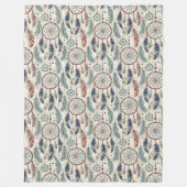 Traditioneller, lebendiger Tribal-Träumer Fleecedecke (Vorderseite)