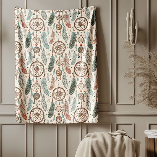 Traditioneller, lebendiger Tribal-Träumer Fleecedecke