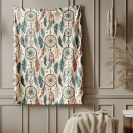 Traditioneller, lebendiger Tribal-Träumer Fleecedecke