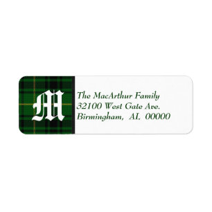 Traditioneller MacArthur Tartan-kariertes