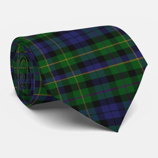 Traditioneller MacBride Tartan-karierte Krawatte (Gerollt)