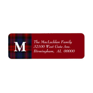 Traditioneller MacLachlan Tartan-kariertes