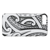 Traditioneller Maori- Arttätowierungsentwurf Case-Mate iPhone Hülle (Rückseite (Horizontal))
