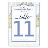 Traditioneller Martha-Weinberg | 10s+ Tischnummer (Rückseite)