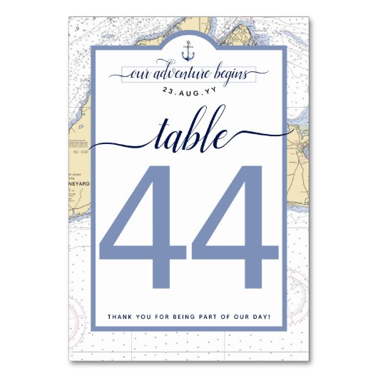 Traditioneller Martha-Weinberg | 40s Tischnummer (Rückseite)