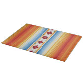 Traditioneller Mexikaner Serape umfassendes Muster Schneidebrett (Ecke)