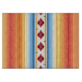 Traditioneller Mexikaner Serape umfassendes Muster Schneidebrett