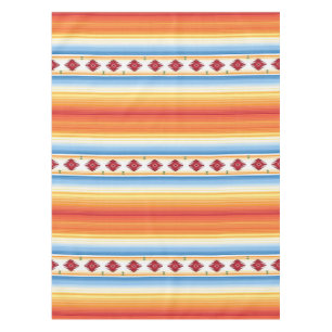 Traditioneller Mexikaner Serape umfassendes Muster Tischdecke